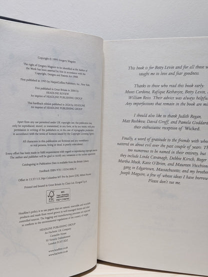 Wicked by Gregory Maguire (Signed Limited Edition) - Fialta Books