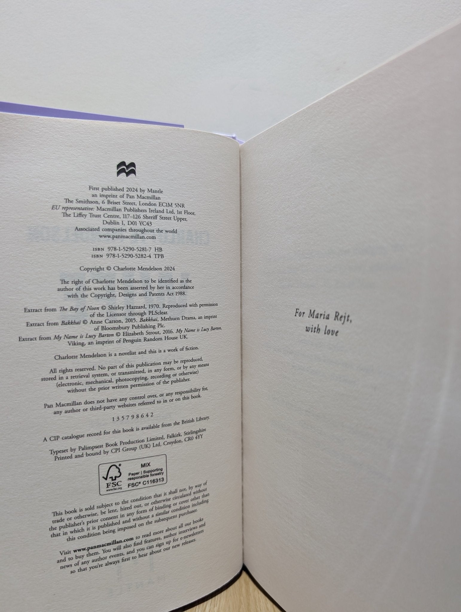 Wife by Charlotte Mendelson (Signed First Edition) - Fialta Books
