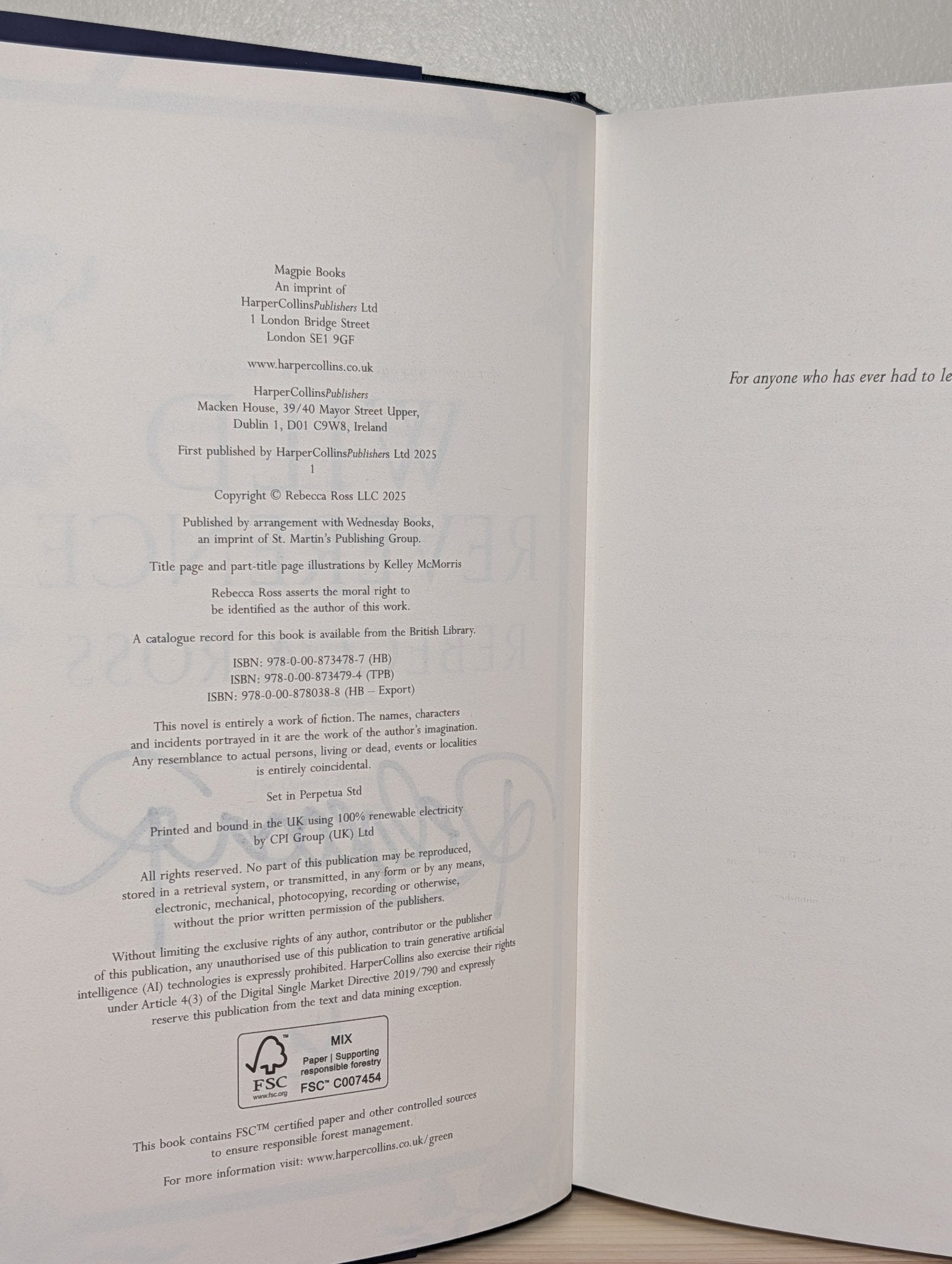 Wild Reverence by Rebecca Ross (Signed First Edition) - Fialta Books
