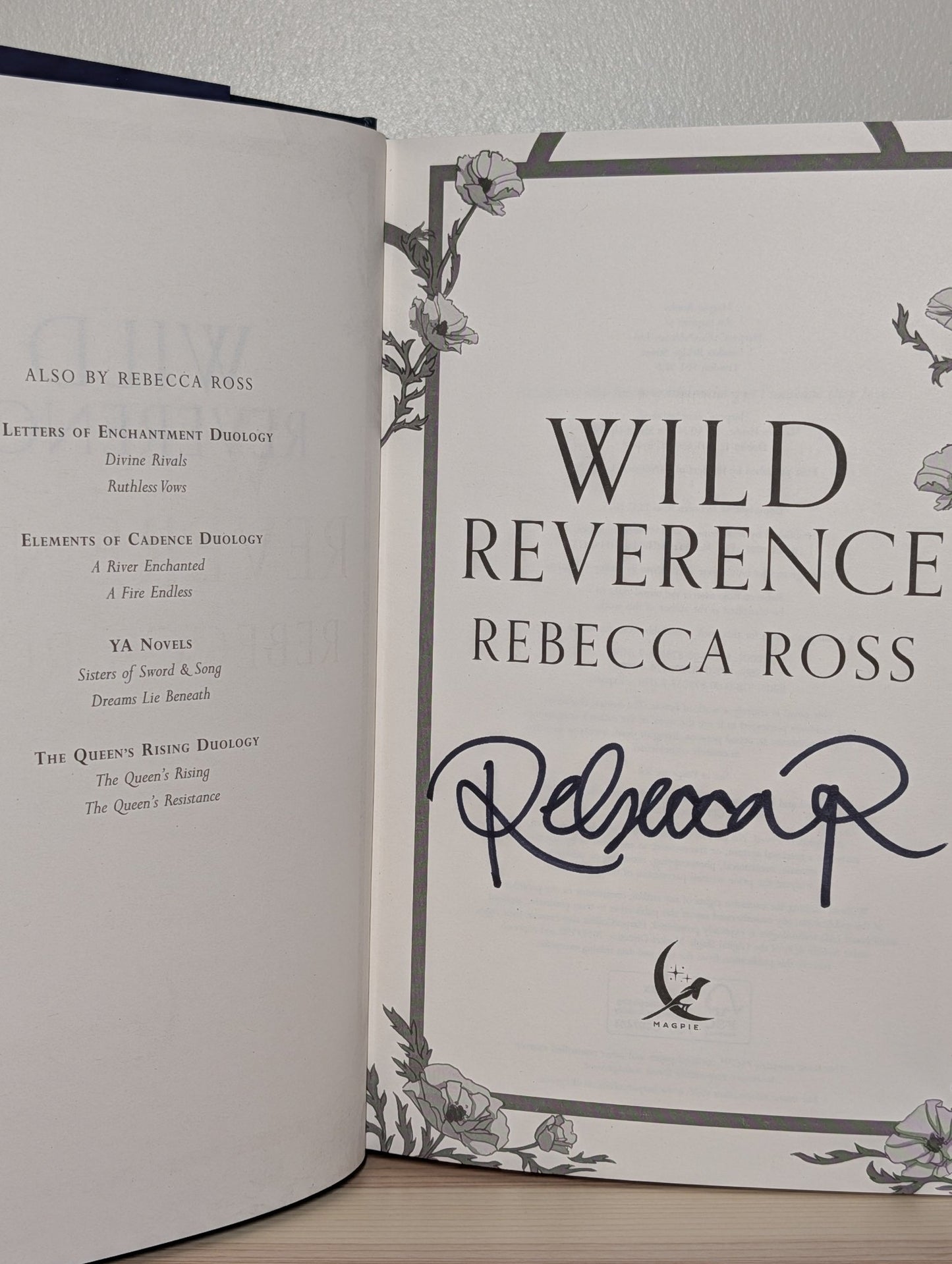 Wild Reverence by Rebecca Ross (Signed First Edition) - Fialta Books