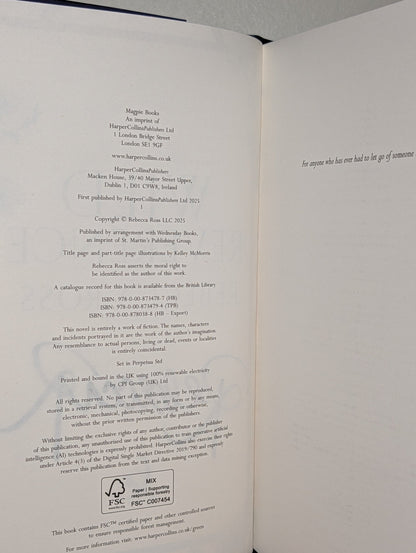 Wild Reverence by Rebecca Ross (Signed First Edition with sprayed edges) - Fialta Books