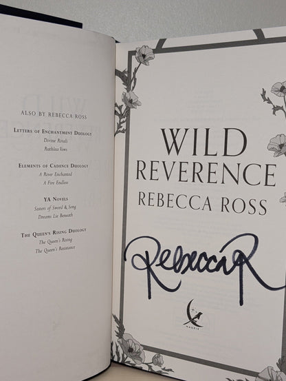 Wild Reverence by Rebecca Ross (Signed First Edition with sprayed edges) - Fialta Books