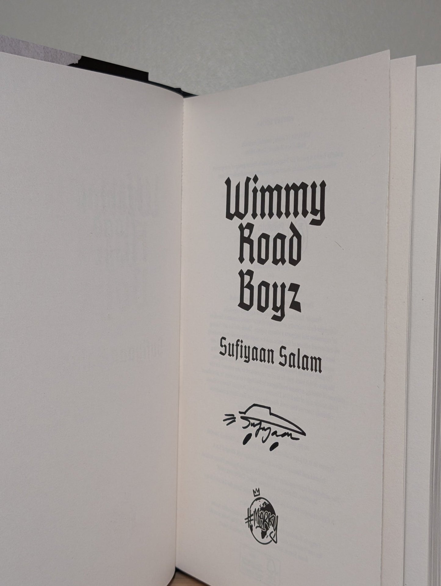 Wimmy Road Boyz by Sufiyaan Salam (Signed First Edition) - Fialta Books