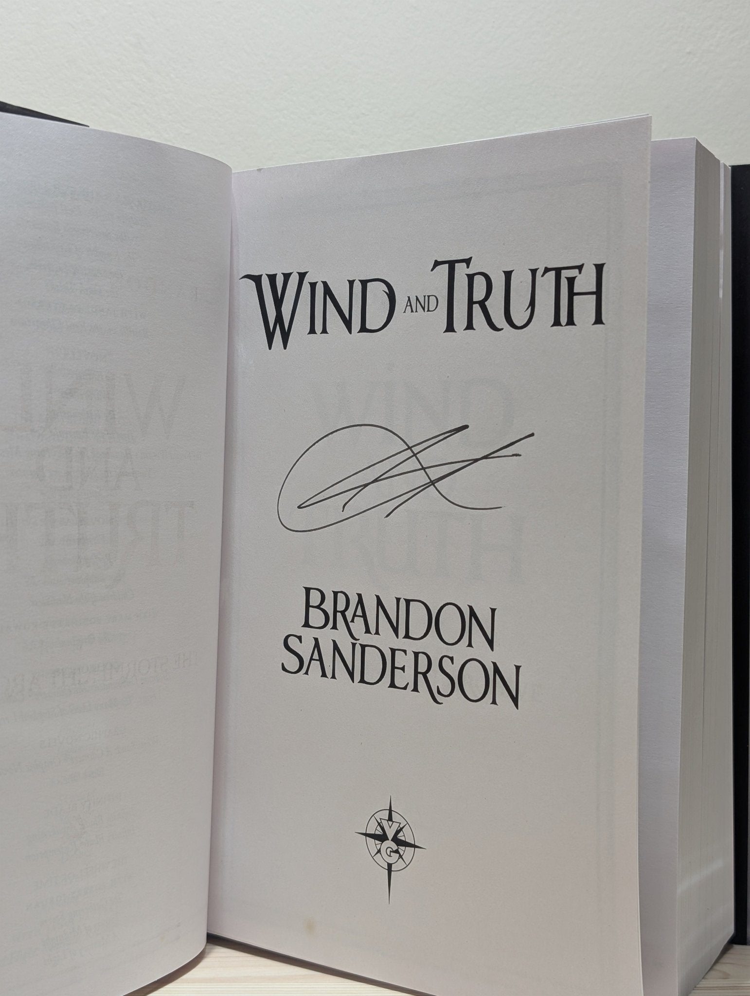 Wind and Truth by Brandon Sanderson (Signed) - Fialta Books