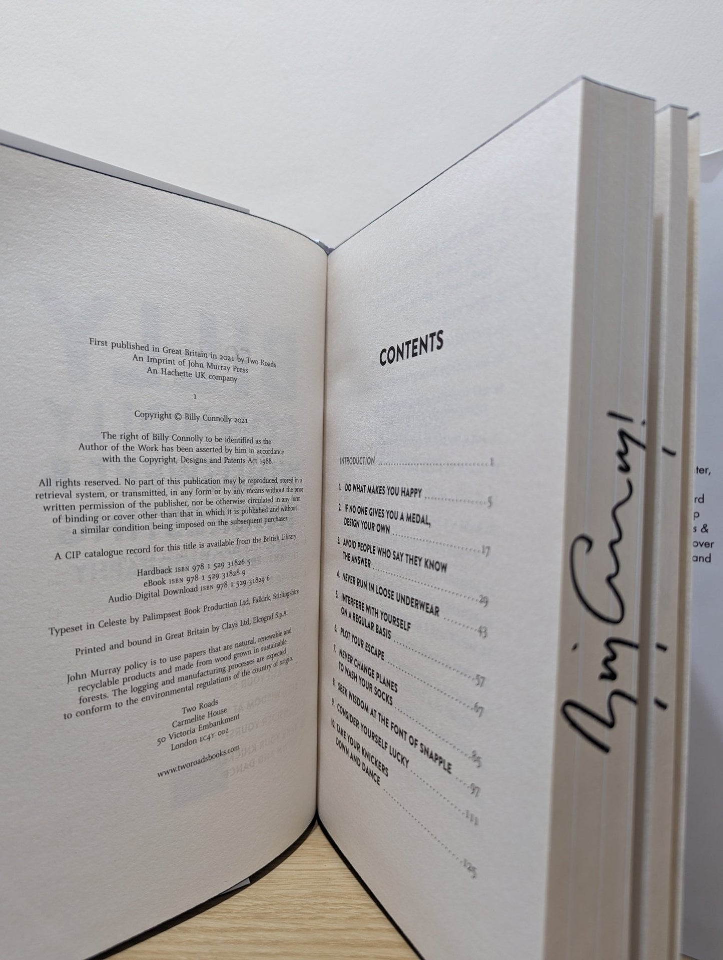 Windswept & Interesting; Rambling Man by Billy Connolly (First Edition with stencilled edge) - Fialta Books