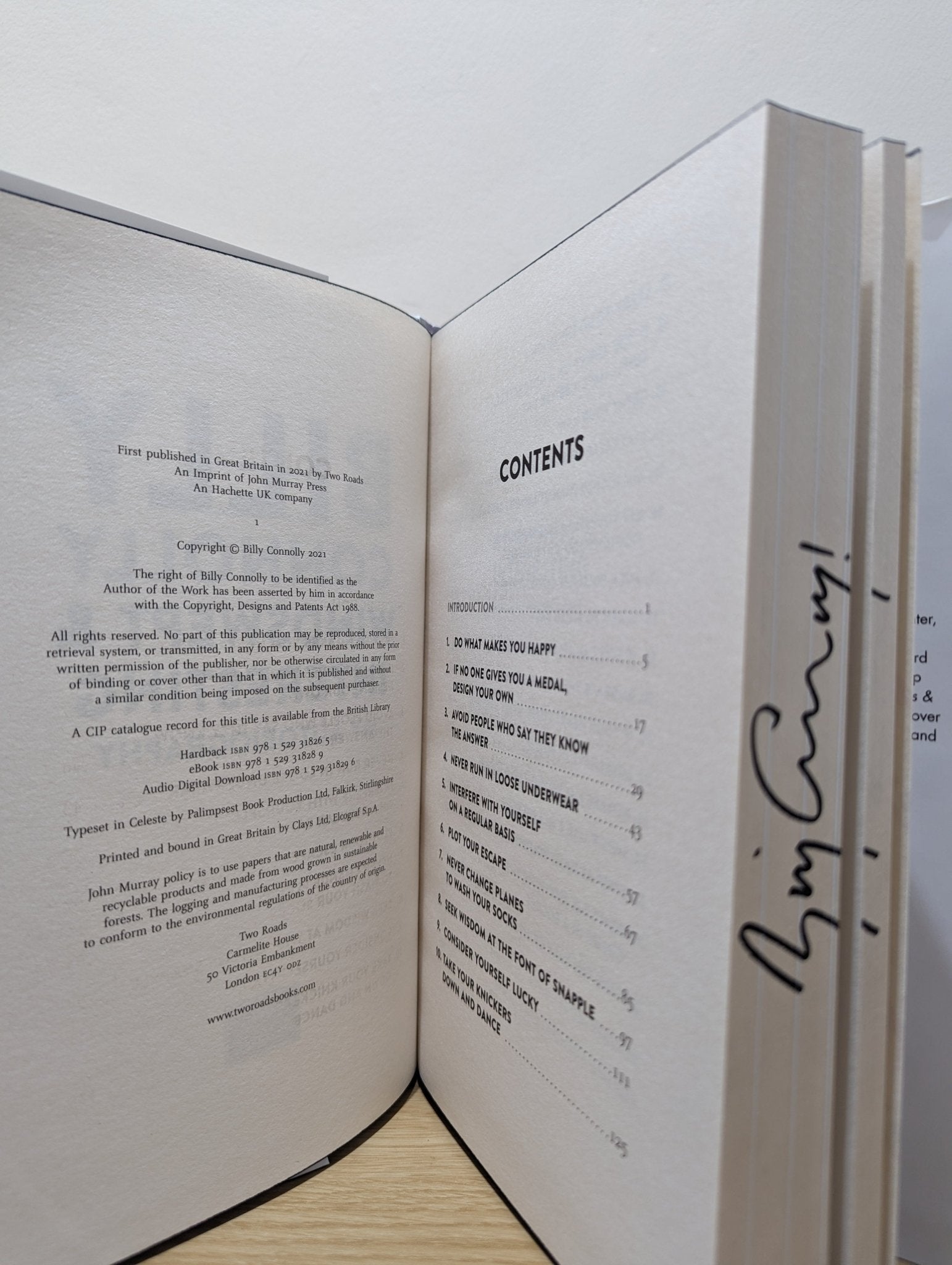 Windswept & Interesting; Rambling Man by Billy Connolly (First Edition with stencilled edge) - Fialta Books