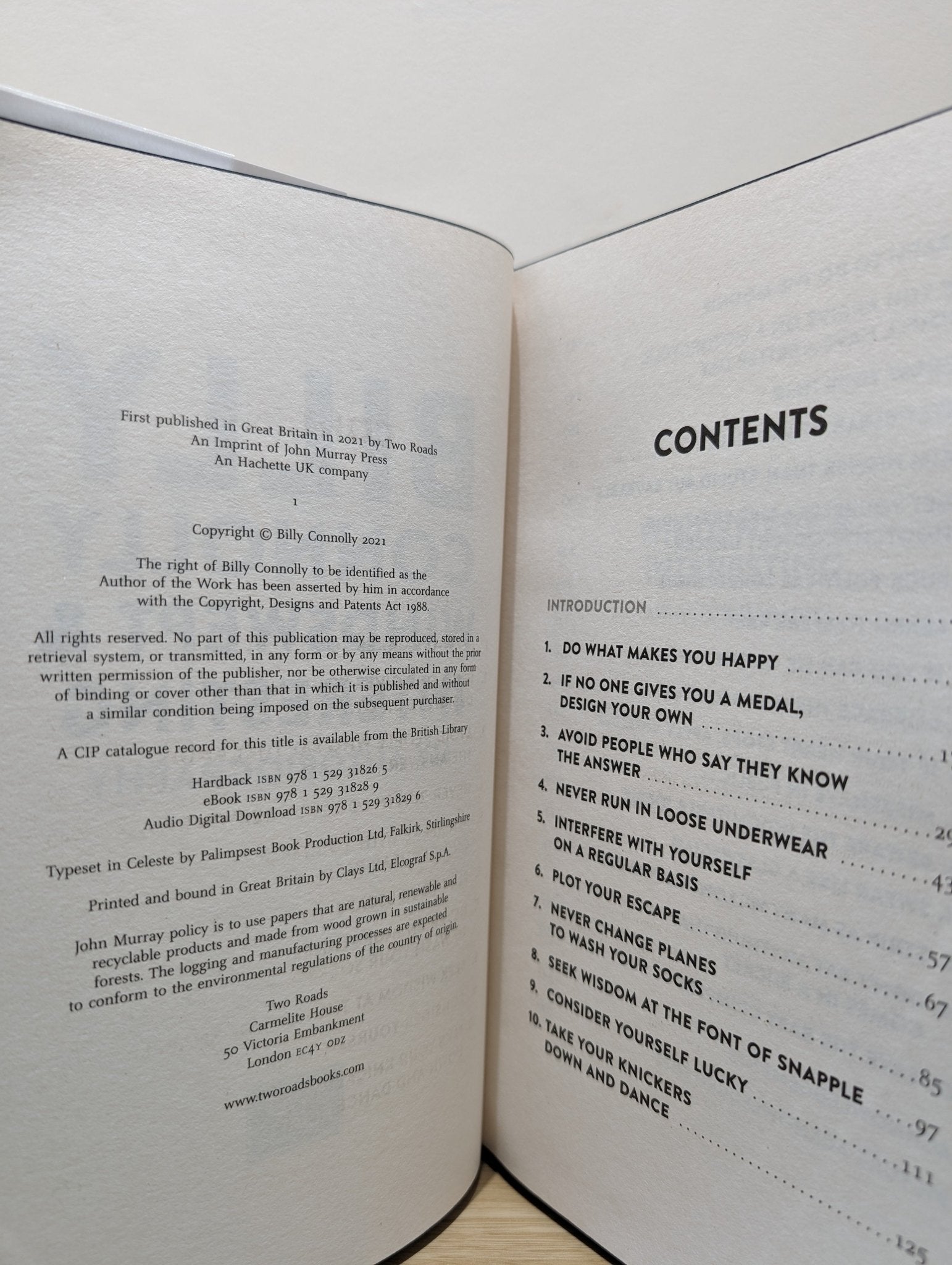 Windswept & Interesting; Rambling Man by Billy Connolly (Signed First Edition with stencilled edges) - Fialta Books