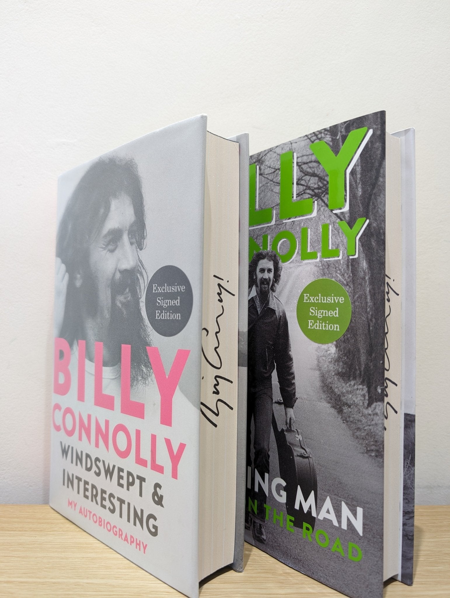 Windswept & Interesting; Rambling Man by Billy Connolly (Signed First Edition with stencilled edges) - Fialta Books