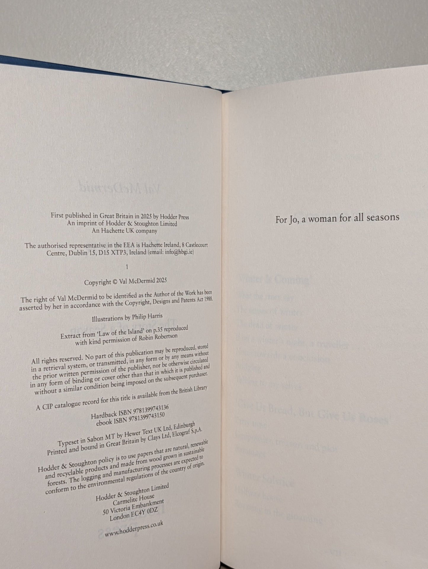 Winter by Val McDermid (Signed First Edition) - Fialta Books