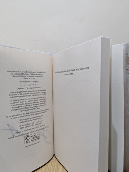 Winter's Gifts by Ben Aaronovitch (Signed First Edition) - Fialta Books