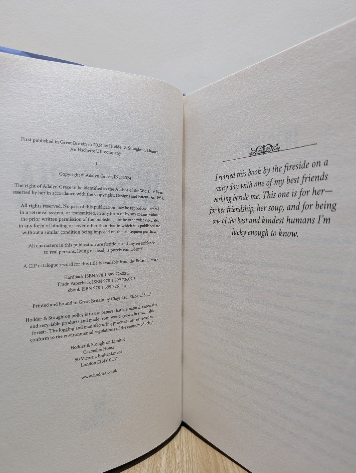 Wisteria by Adalyn Grace (Signed First Edition) - Fialta Books