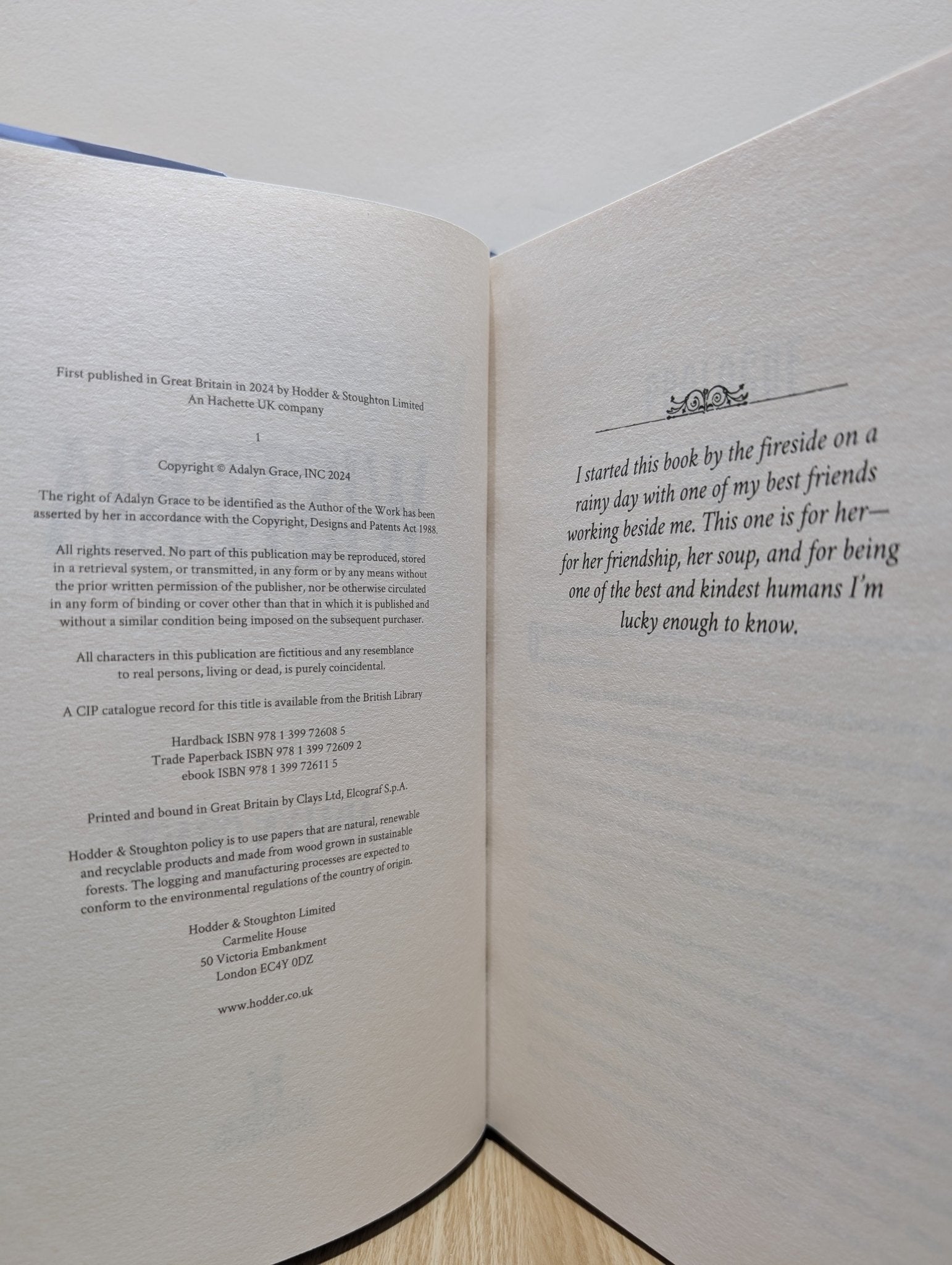 Wisteria by Adalyn Grace (Signed First Edition) - Fialta Books