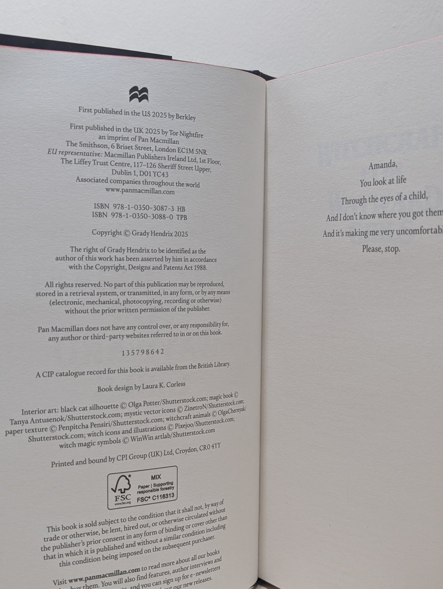 Witchcraft for Wayward Girls by Grady Hendrix (Signed First Edition with sprayed edges) - Fialta Books