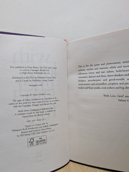 With Love, Grief and Fury by Salena Godden (Signed First Edition) - Fialta Books