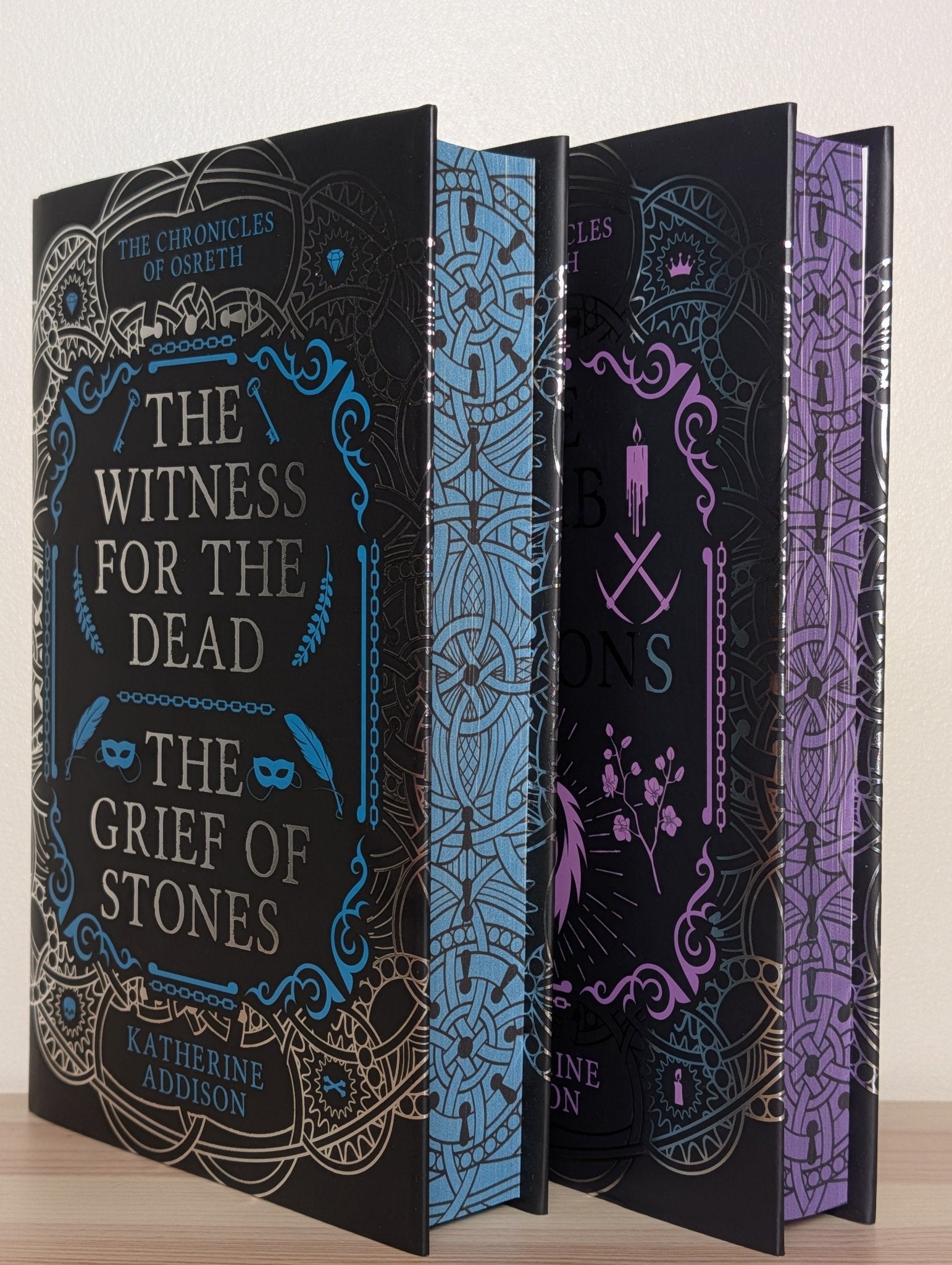 Witness for the Dead, Grief of Stones; Tomb of Dragons by Katherine Addison (Signed with sprayed edges) - Fialta Books
