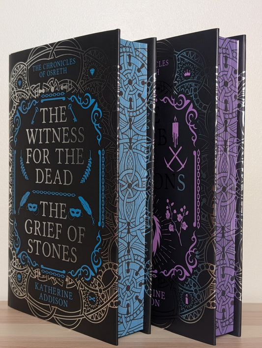 Witness for the Dead, Grief of Stones; Tomb of Dragons by Katherine Addison (Signed with sprayed edges) - Fialta Books