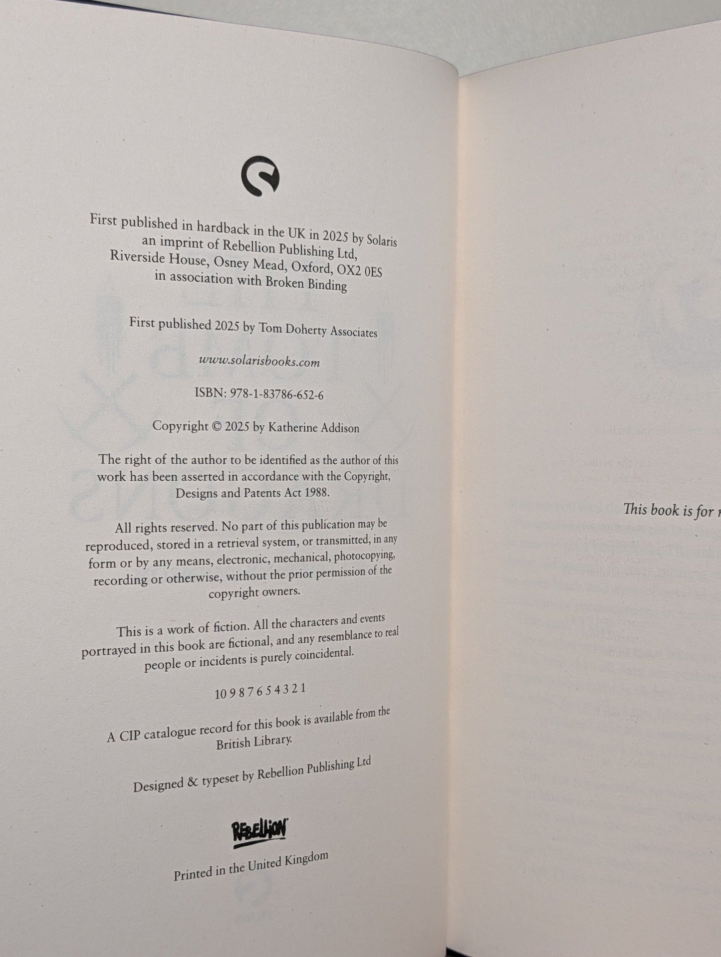 Witness for the Dead, Grief of Stones; Tomb of Dragons by Katherine Addison (Signed with sprayed edges) - Fialta Books