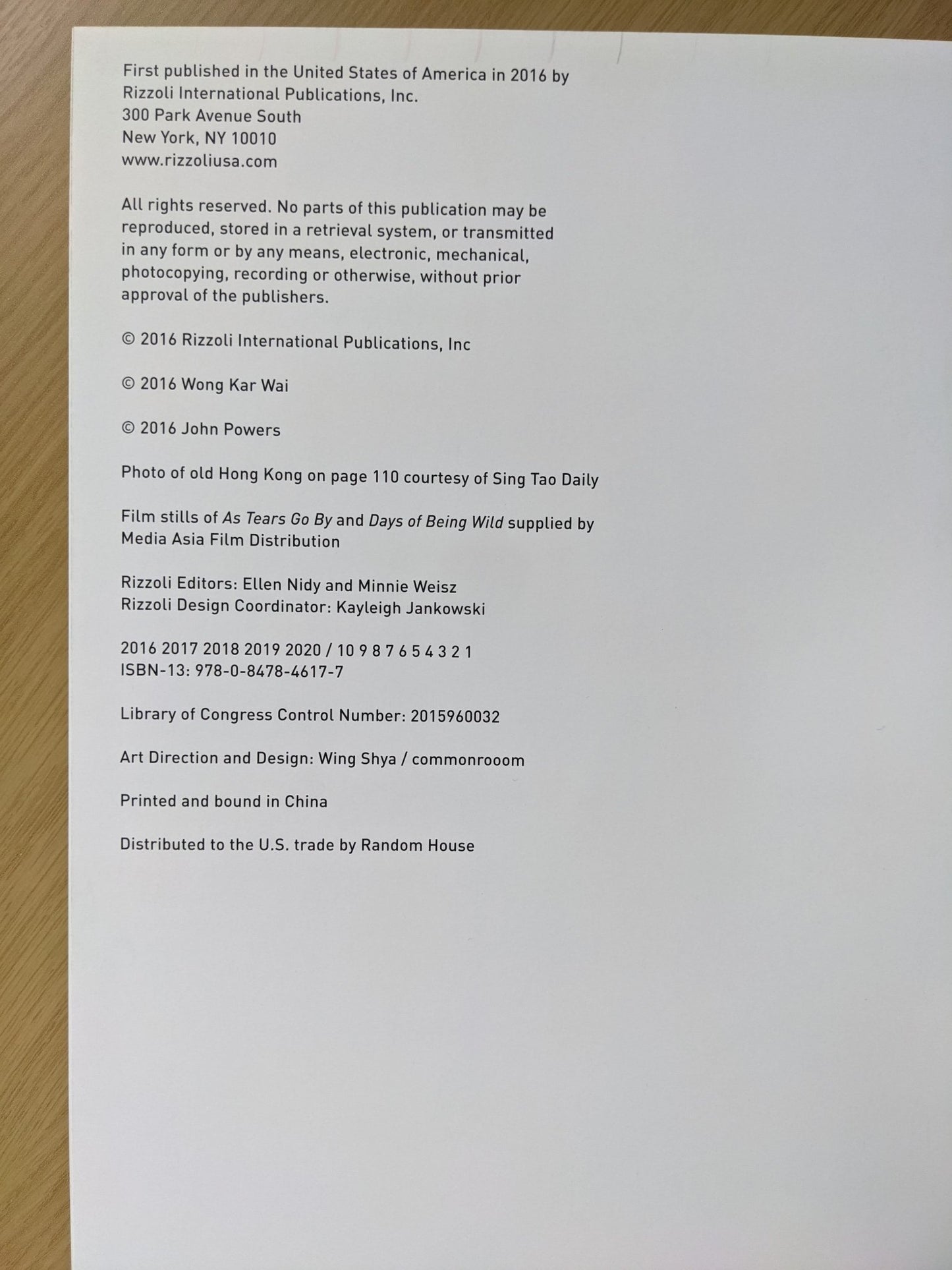 WKW: The Cinema of Wong Kar Wai by Kar Wai Wong - Fialta Books