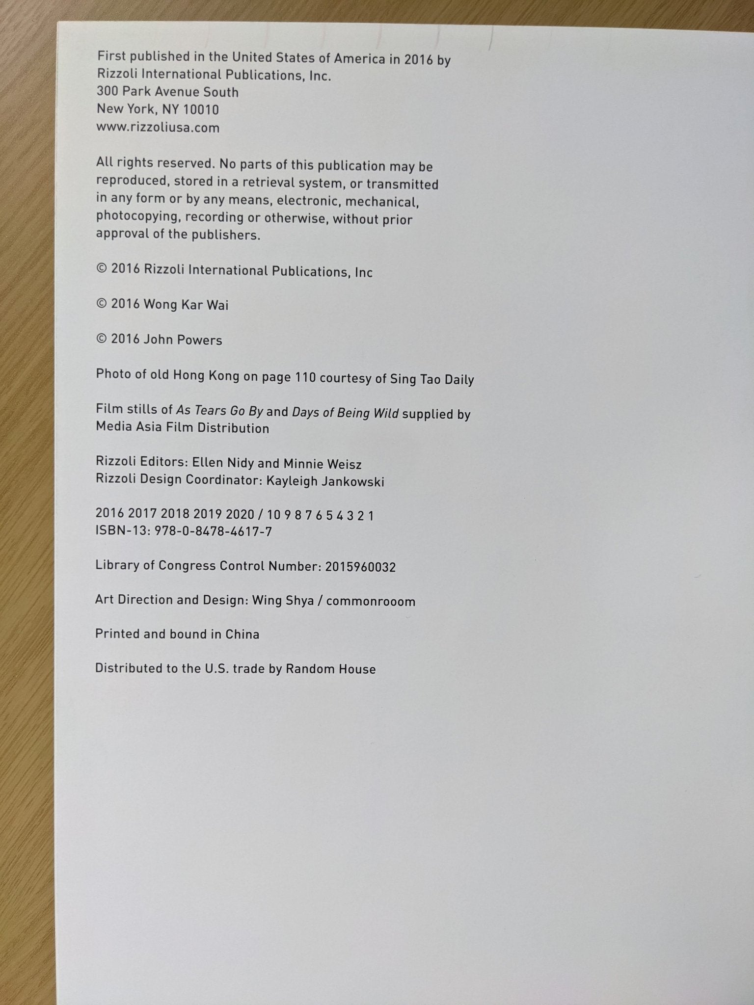 WKW: The Cinema of Wong Kar Wai by Kar Wai Wong - Fialta Books