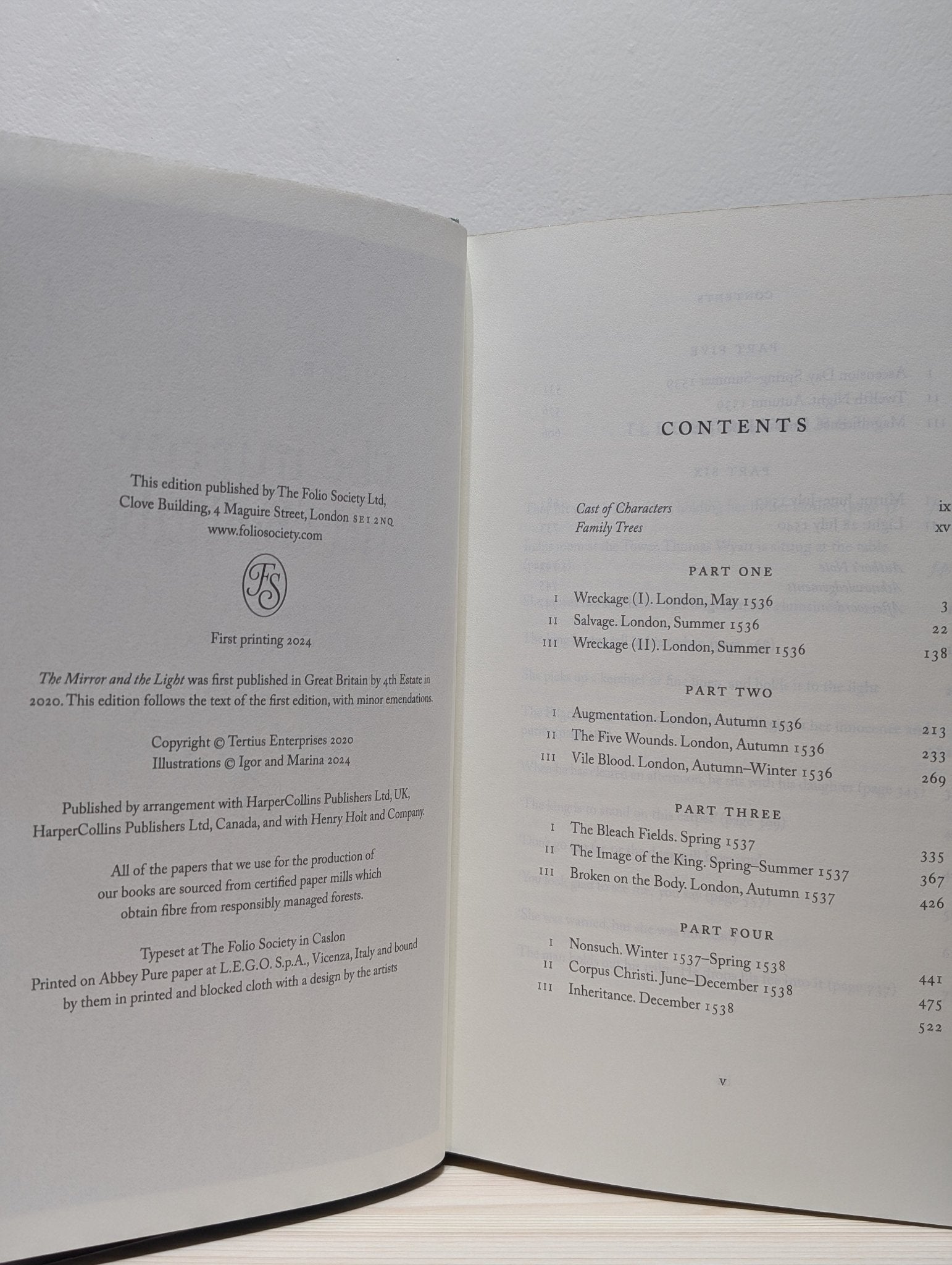 Wolf Hall; Bring Up the Bodies; The Mirror and the Light by Hilary Mantel (Folio Signed Edition Set) - Fialta Books