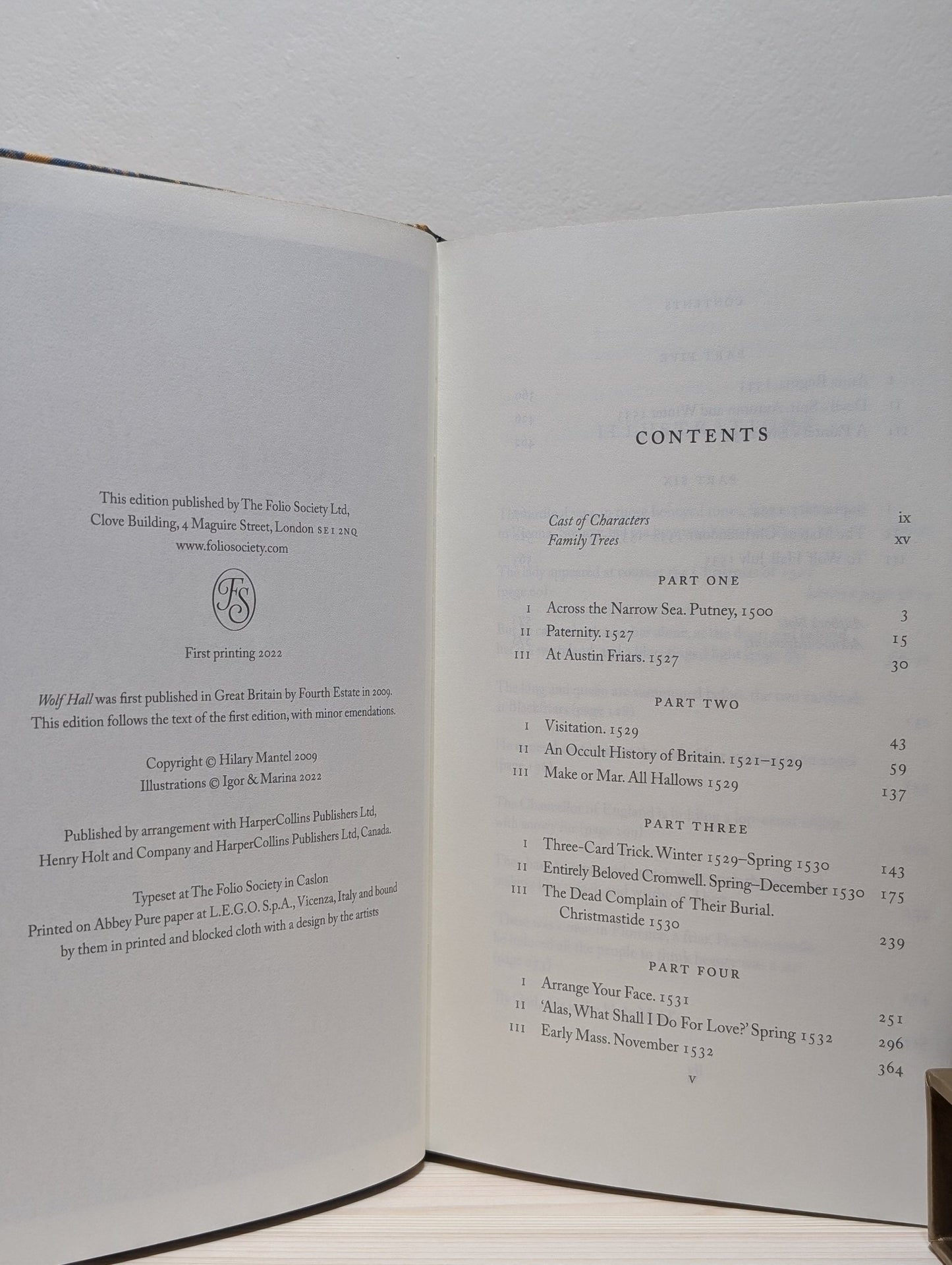 Wolf Hall; Bring Up the Bodies; The Mirror and the Light by Hilary Mantel (Folio Signed Edition Set) - Fialta Books