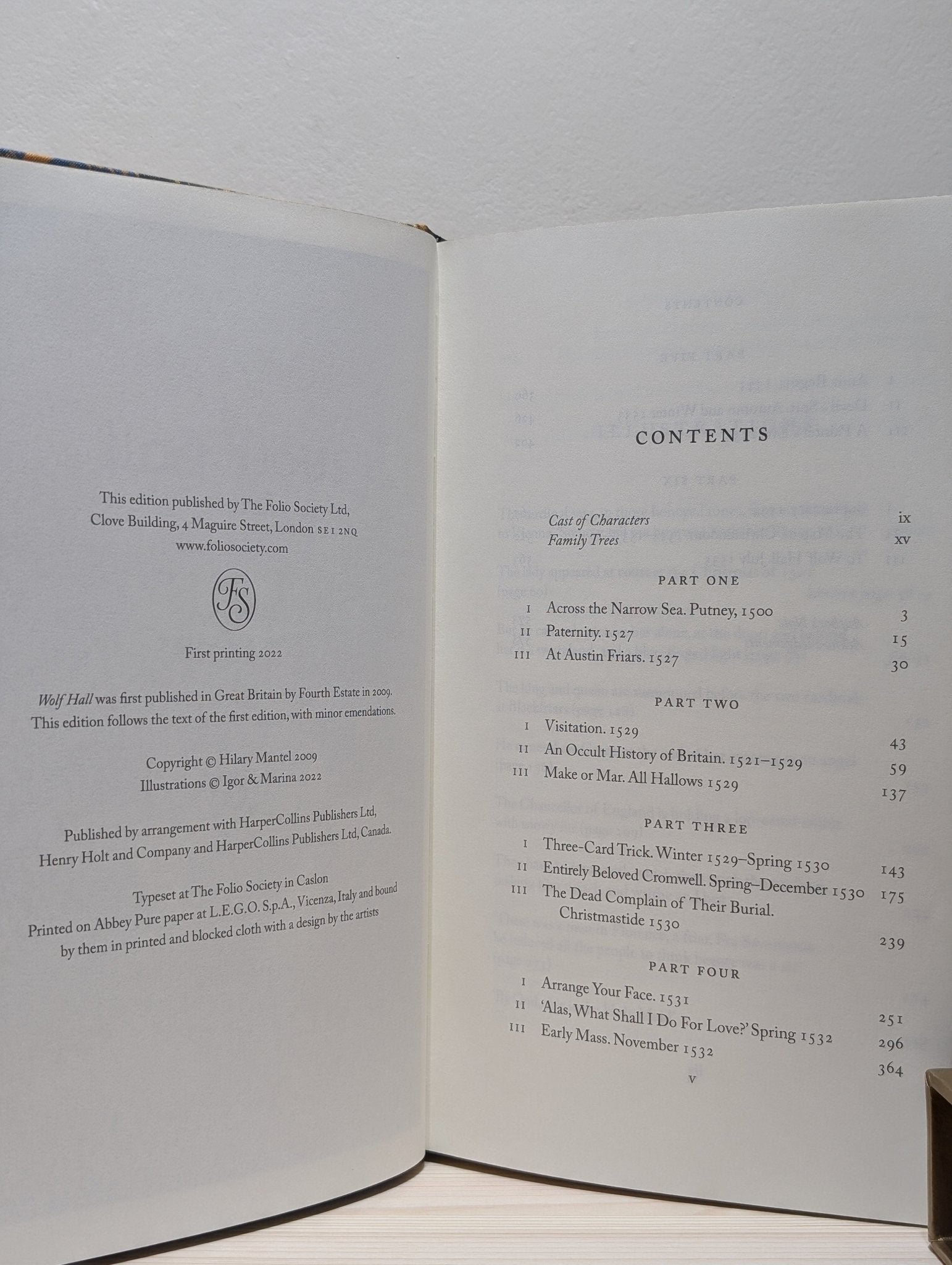 Wolf Hall; Bring Up the Bodies; The Mirror and the Light by Hilary Mantel (Folio Signed Edition Set) - Fialta Books