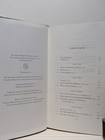 Wolf Hall; Bring Up the Bodies; The Mirror and the Light by Hilary Mantel (Folio Signed Edition Set) - Fialta Books