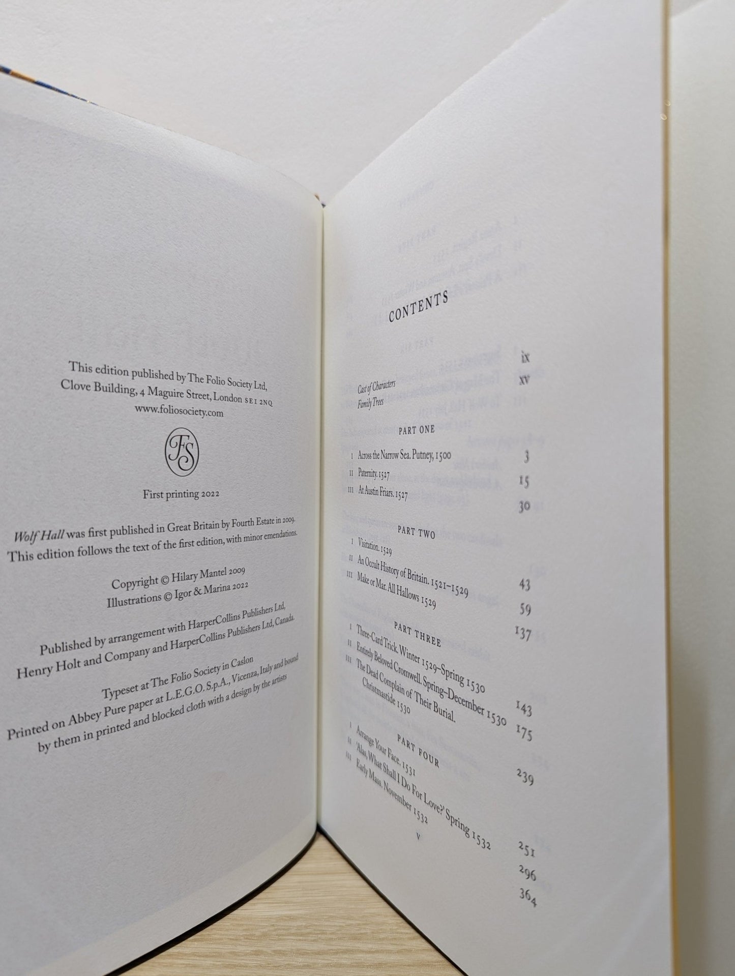 Wolf Hall by Hilary Mantel (Folio Limited Signed Edition) - Fialta Books