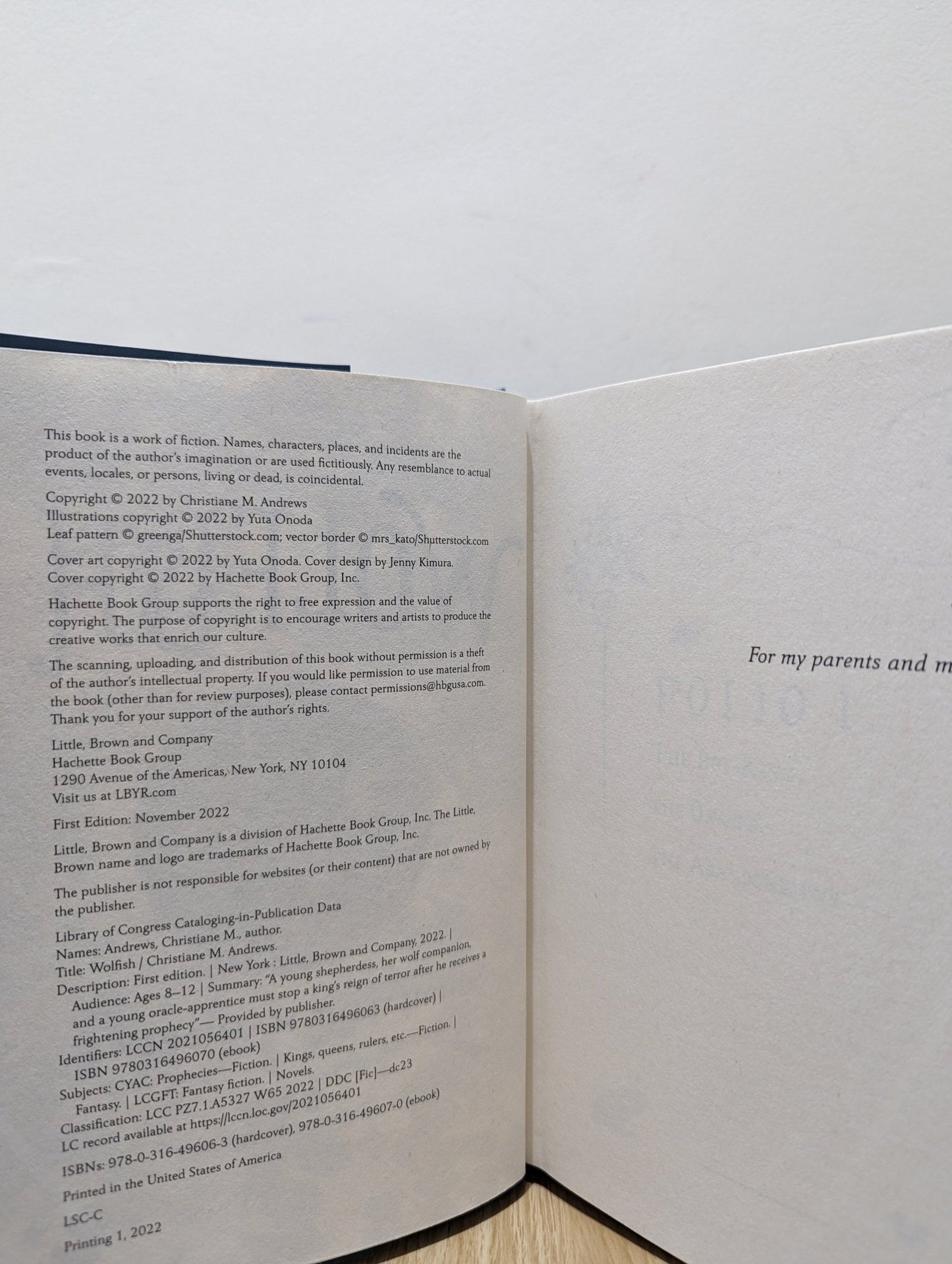 Wolfish by Christiane M. Andrews (First Edition) - Fialta Books