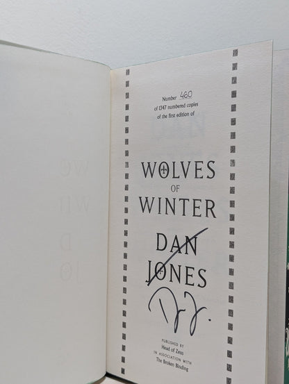 Wolves of Winter by Dan Jones (Signed First Edition with sprayed edges) - Fialta Books
