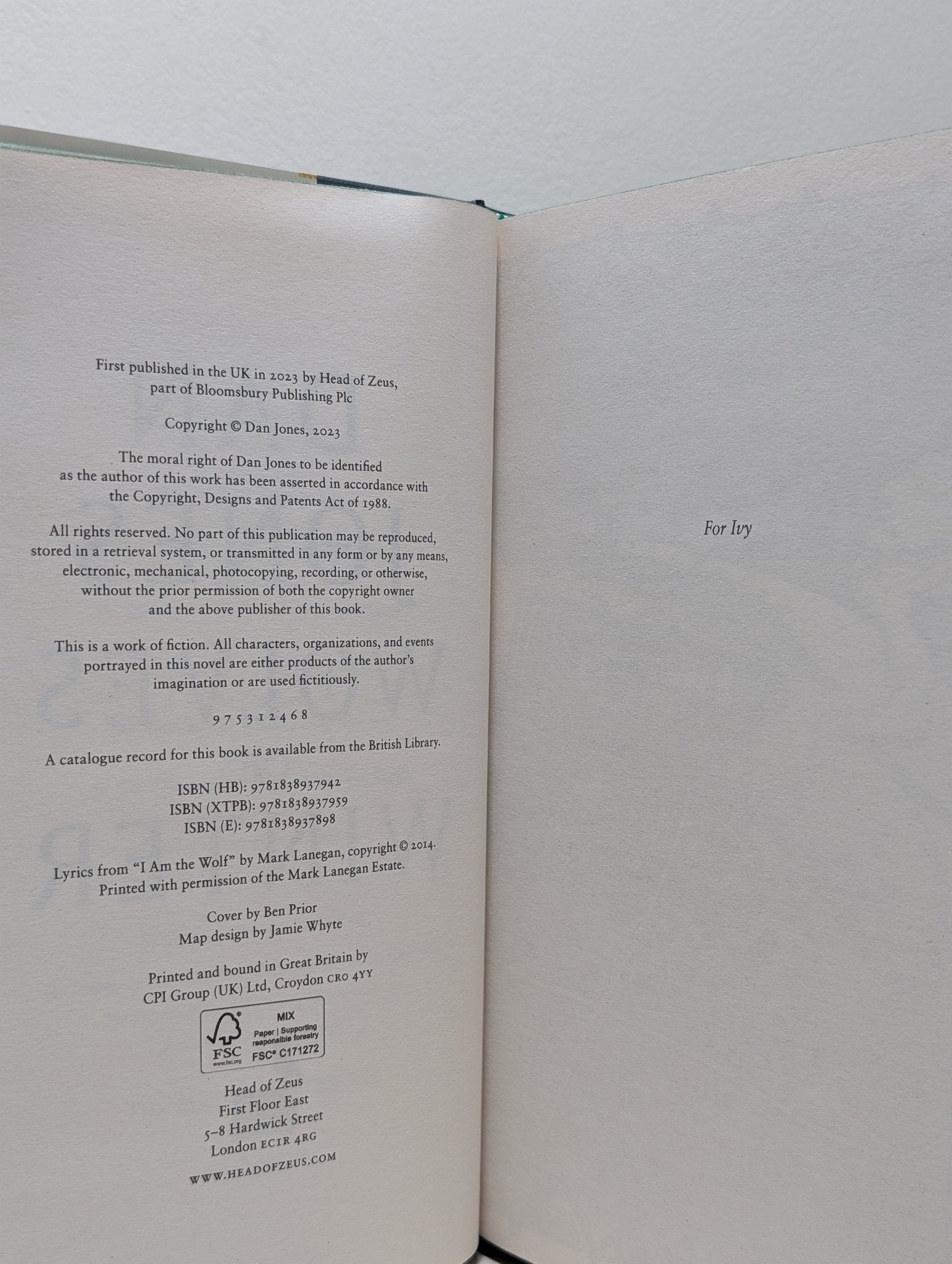 Wolves of Winter by Dan Jones (Signed First Edition with sprayed edges) - Fialta Books