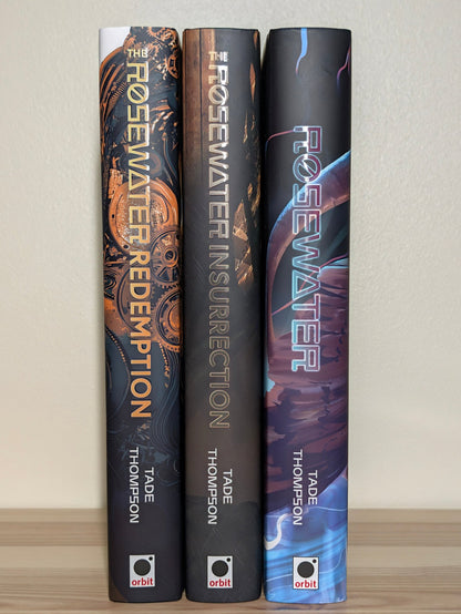 Wormwood Trilogy: Rosewater; Insurrection; Redemption by Tade Thompson (Signed Set with sprayed edges) - Fialta Books