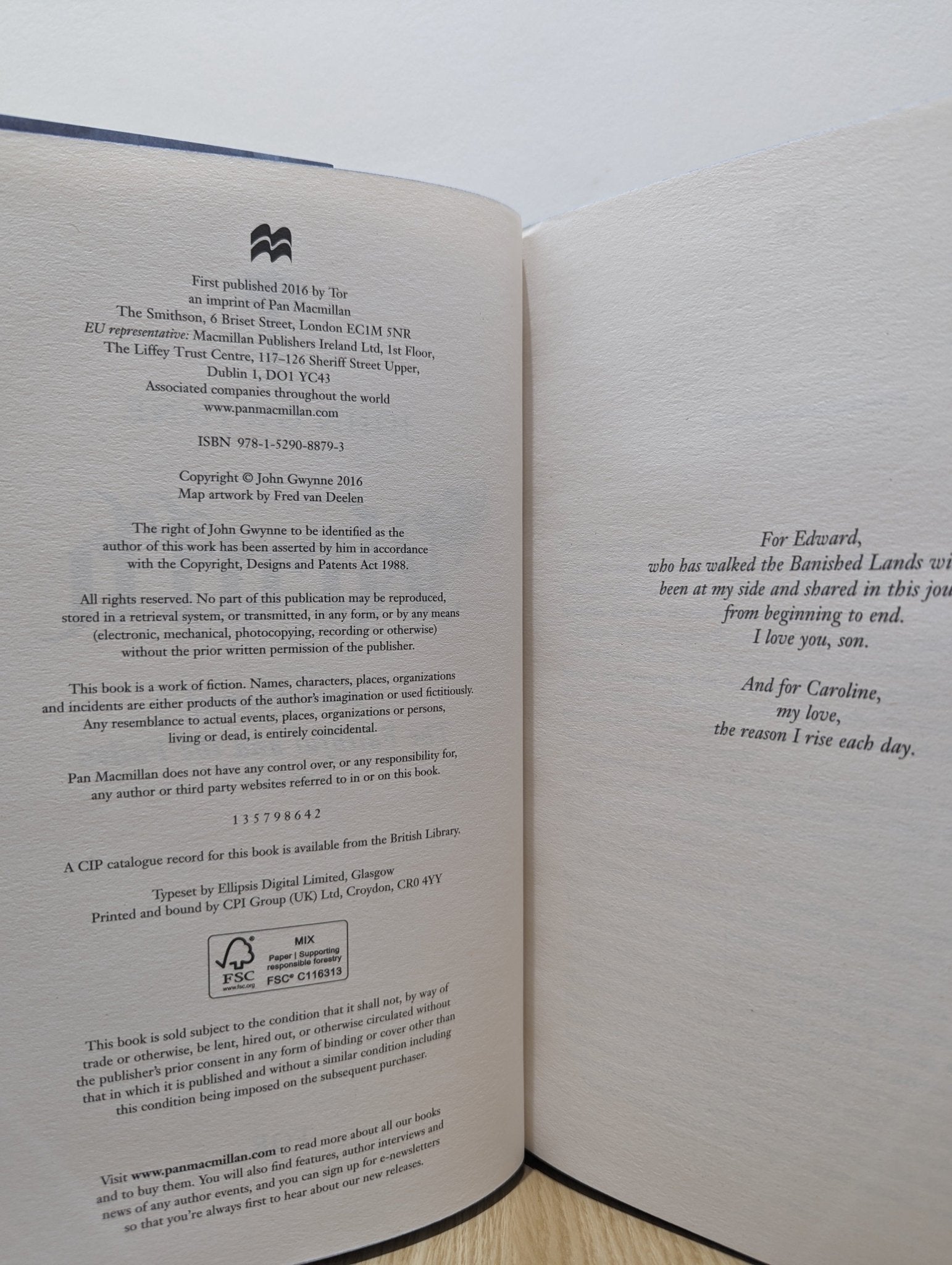 Wrath: The Faithful and the Fallen book 4 by John Gwynne (Signed Numbered Edition with sprayed edges) - Fialta Books