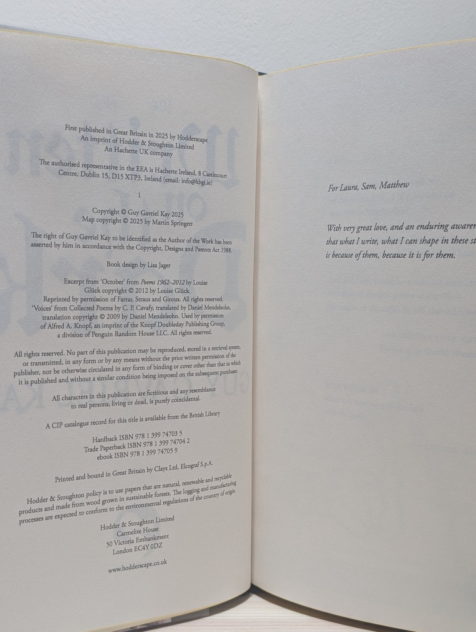 Written on the Dark by Guy Gavriel Kay (Signed Numbered First Edition with sprayed edges) - Fialta Books