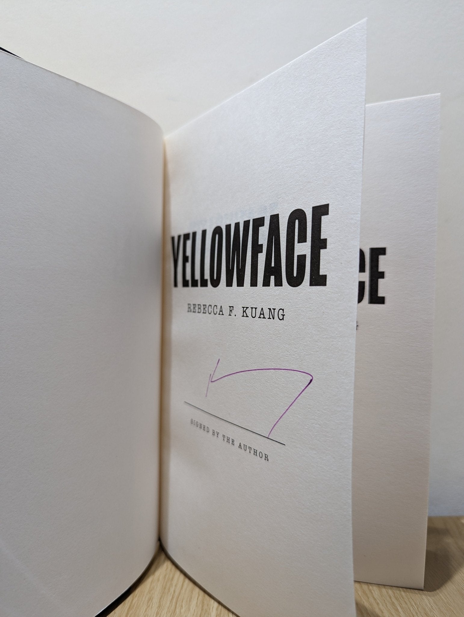 Yellowface by Rebecca F Kuang (Signed First Edition) - Fialta Books