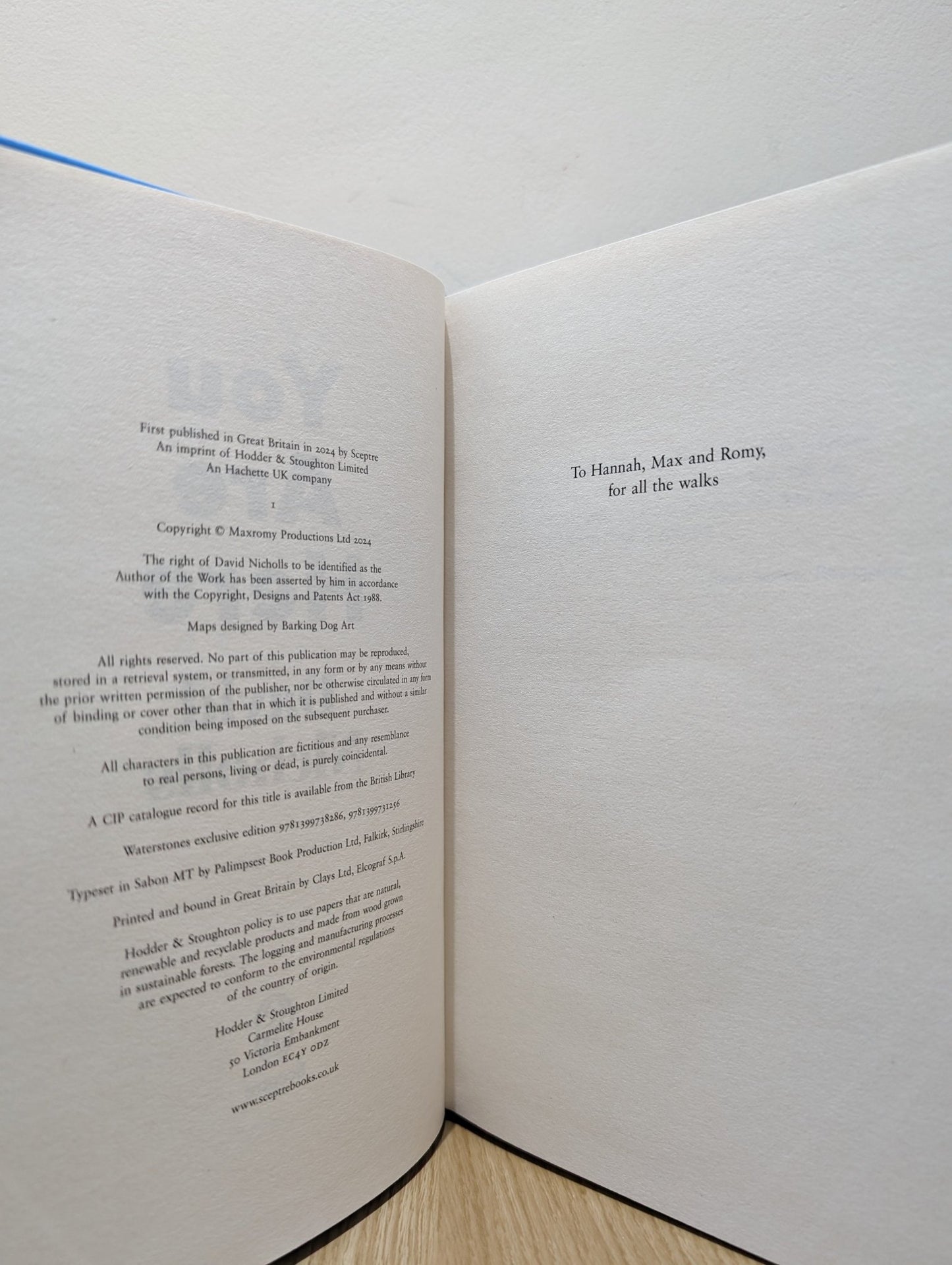 You Are Here by David Nicholls (Signed) - Fialta Books