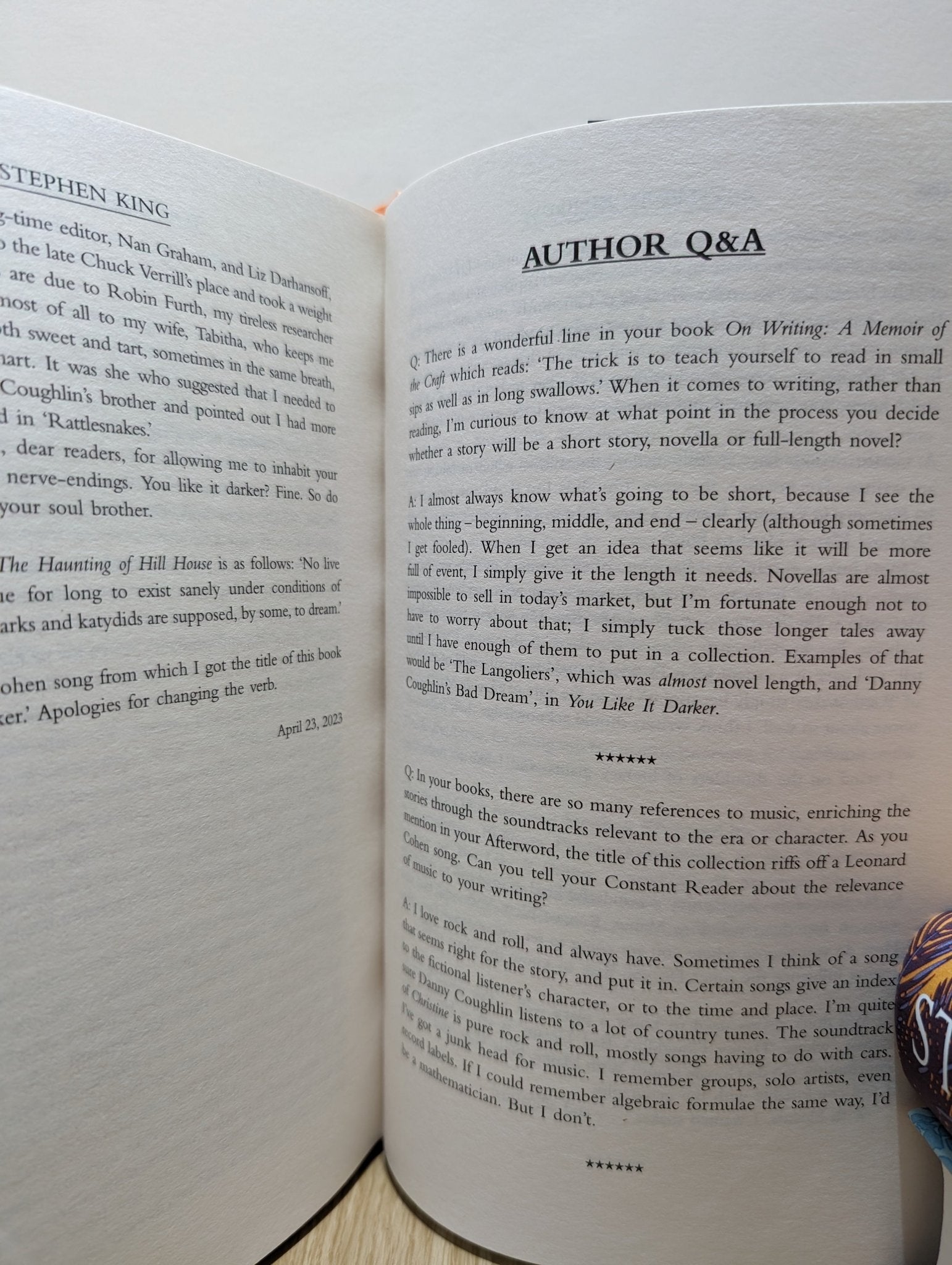 You Like It Darker by Stephen King (First Edition with tower cover) - Fialta Books