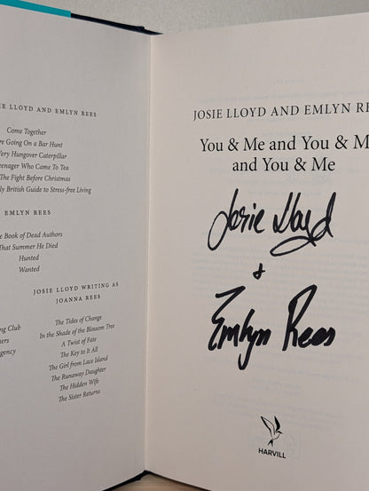 You & Me and You & Me and You & Me by Josie Lloyd (Signed First Edition) - Fialta Books