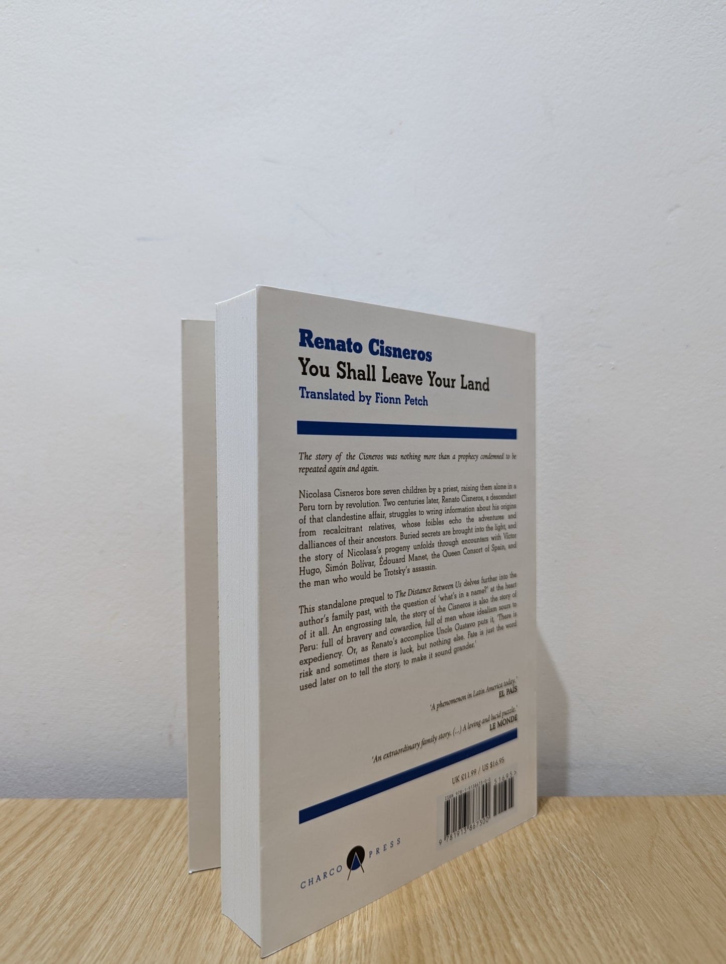 You Shall Leave Your Land by Renato Cisneros (Signed First Edition) - Fialta Books