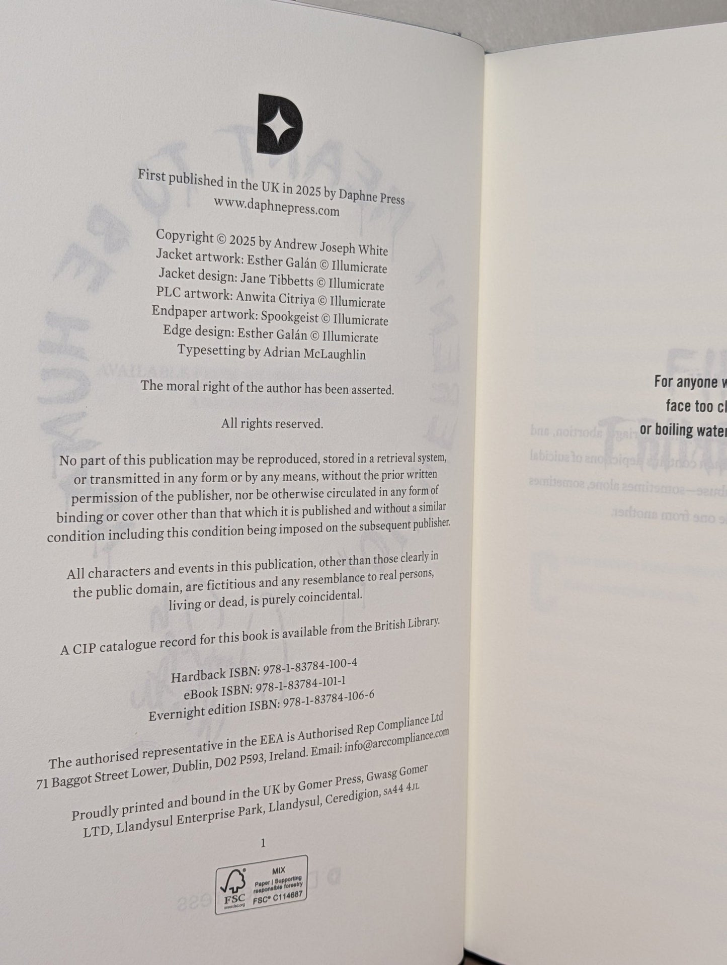 You Weren't Meant to Be Human by Andrew Joseph White (Signed First Edition) - Fialta Books