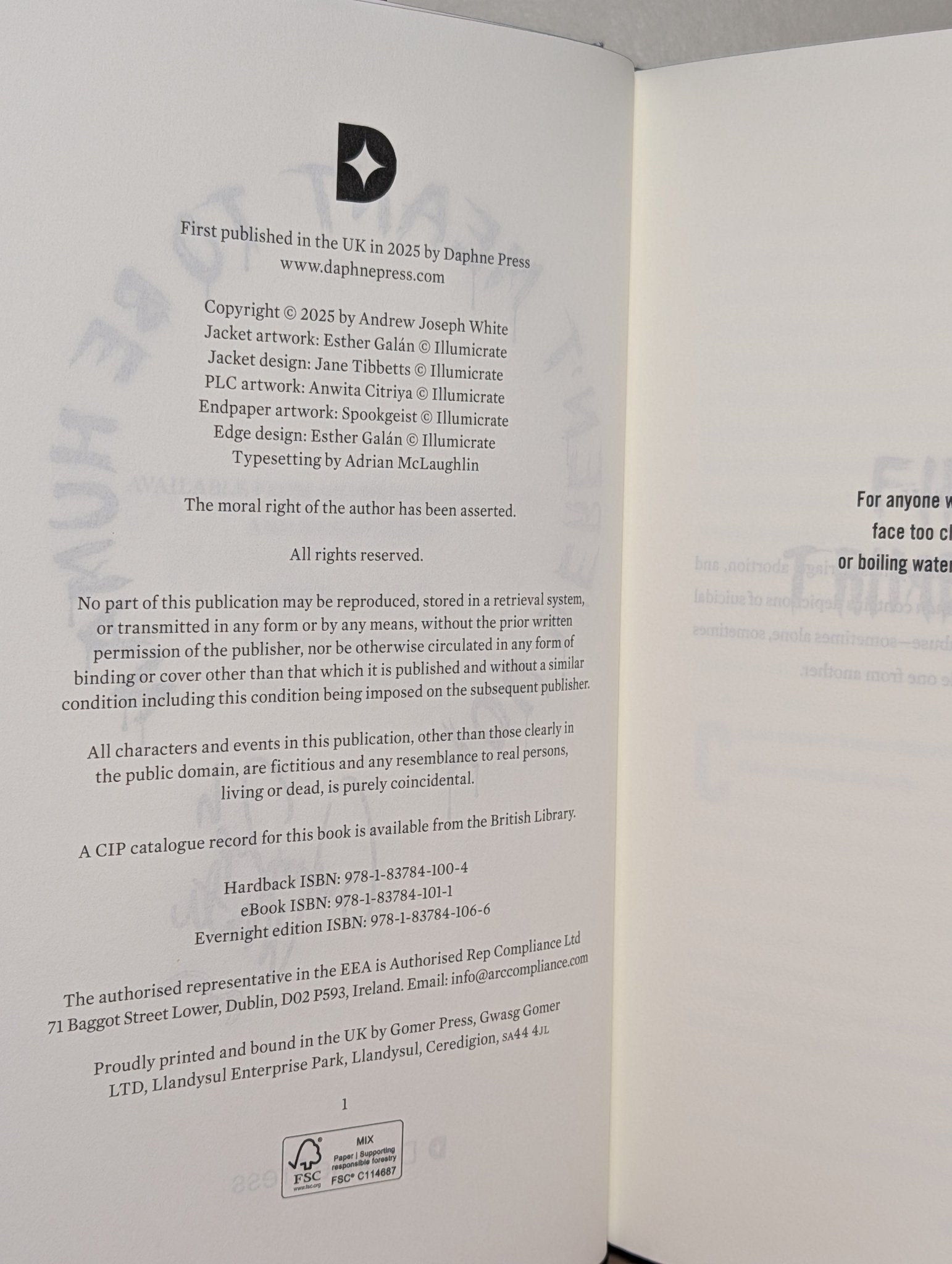 You Weren't Meant to Be Human by Andrew Joseph White (Signed First Edition) - Fialta Books