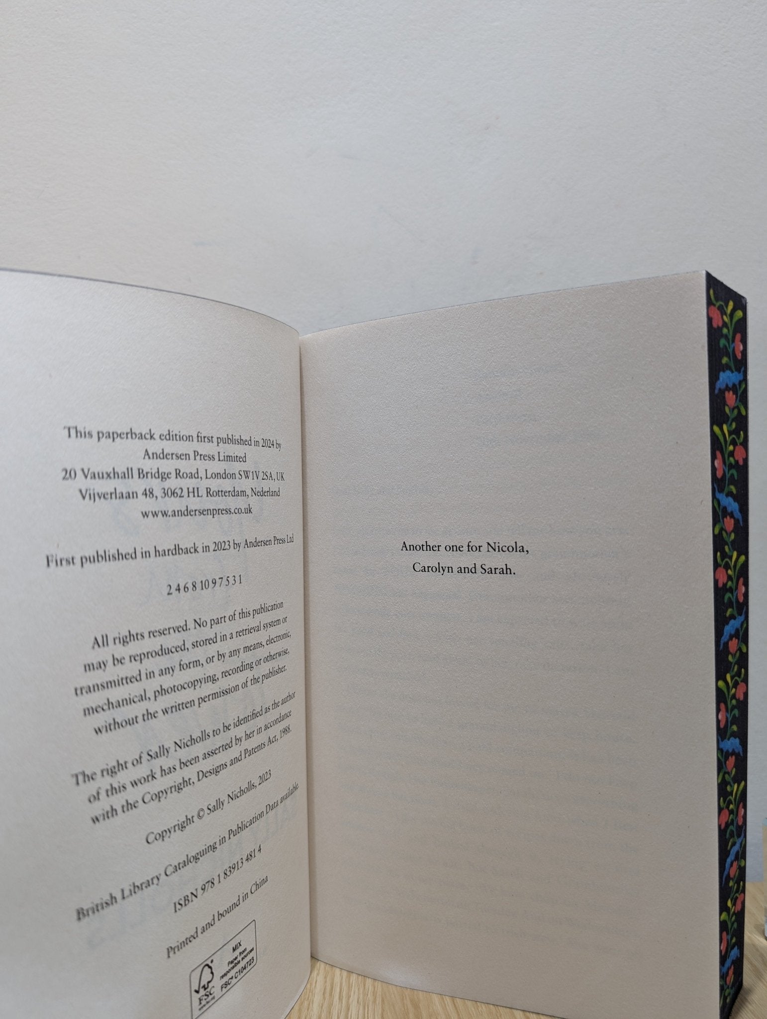 Yours From the Tower by Sally Nicholls (Paperback Edition with sprayed edges) - Fialta Books