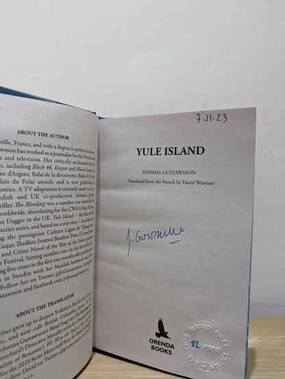 Yule Island by Johana Gustawsson (Signed Dated First Edition with sprayed edges) - Fialta Books