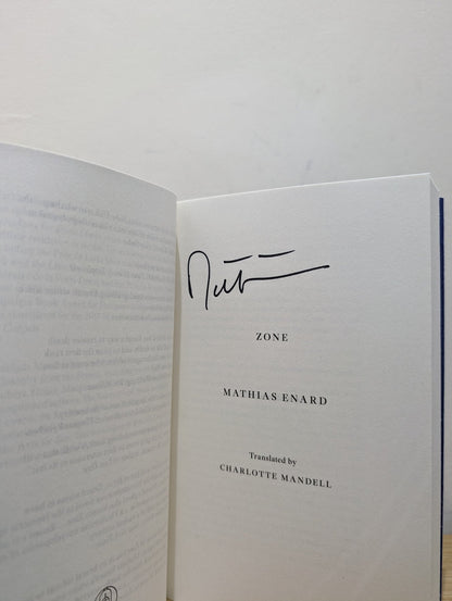 Zone by Mathias Enard (Signed) - Fialta Books