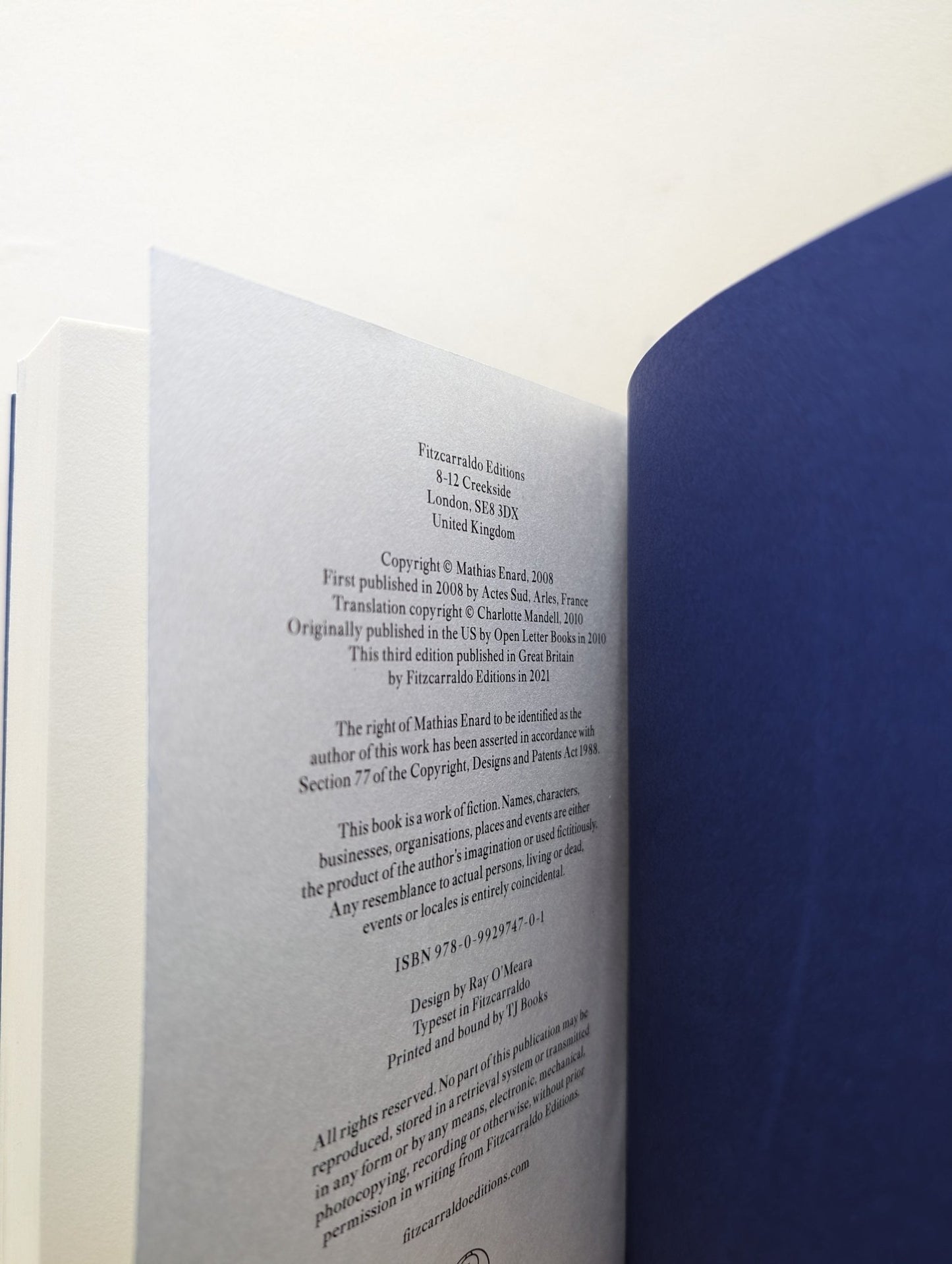 Zone by Mathias Enard (Signed) - Fialta Books